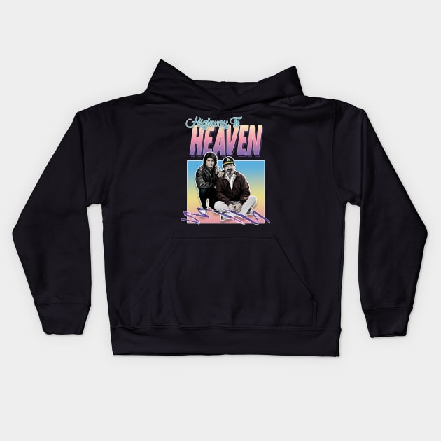 Highway To Heaven - 80s Styled Tribute Design Kids Hoodie by DankFutura